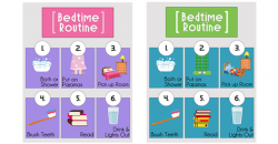 Bedtime Routine Printables - Over The Big Moon