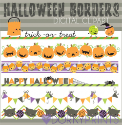 Halloween Clipart Halloween Borders Personal and Limited