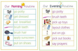 Creating Visual Routines for Kids | Bedtime, Routine and Routine chart