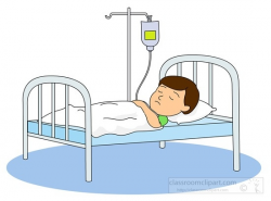 Patient In Hospital Bed Clip Art - Kind Of Letters