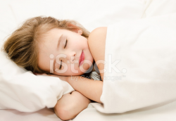 Little Girl Sleep IN The Bed Stock Photos - FreeImages.com
