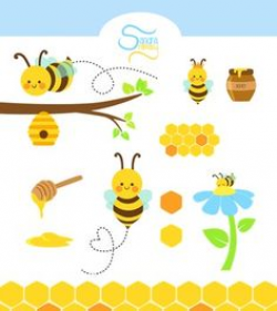 Honey bee clipart: 