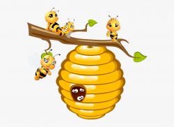 bees #hive #honey - Bee Clipart , Transparent Cartoon, Free ...