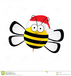 Bee clipart christmas - Pencil and in color bee clipart christmas