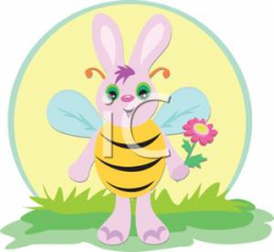 Clipart Image: A Bunny Dressed As a Bee