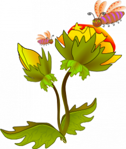Bee And Flower Clip Art at Clker.com - vector clip art online ...