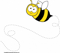 Flying Bee Free Clipart