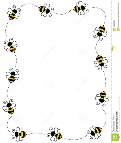clip art frames with bumble bees | ... on white background page ...