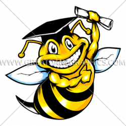 Graduation Bee | Production Ready Artwork for T-Shirt Printing