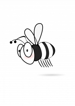 Halloween bee clipart black and white | Bees | Pinterest | Bees, Bee ...