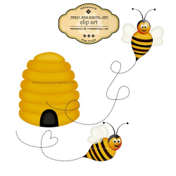 Beehive Honey Bee Clipart