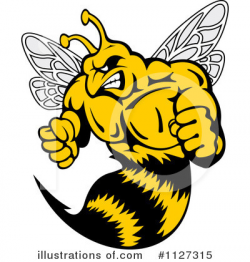 Wasp Clipart #1127315 - Illustration by Vector Tradition SM