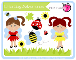 INSTANT DOWNLOAD -little bug adventure clip art - ladybug clipart ...