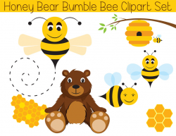 Bumble Bee Bear Clipart
