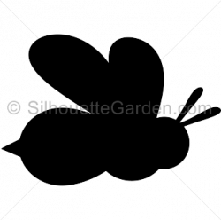 Bee silhouette clip art. Download free versions of the image in EPS ...