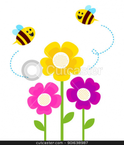 Cute Spring Bee Clipart