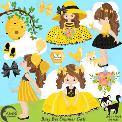 Bumble Bee Girls Clipart 1054 ~ Illustrations ~ Creative Market