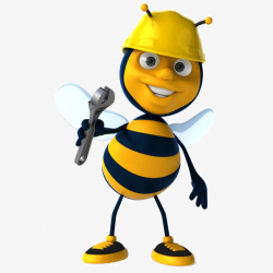 Repair Bees, Wrench, Maintenance Workers, Bee PNG Image and Clipart ...
