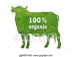 Stock Illustration - Symbol of organic beef. Clipart Illustrations ...
