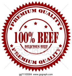 Vector Stock - Beef-stamp. Stock Clip Art gg71103304 - GoGraph