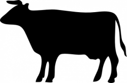 Beef Cow Black Clipart