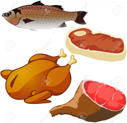 Fish clipart chicken meat - Pencil and in color fish clipart chicken ...