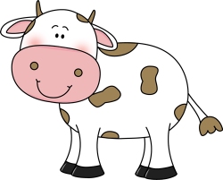 cow clip art | Cow with Brown Spots Clip Art Image - cute ...