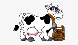 Dairy Cow Clipart - Milking Cow Clipart , Transparent ...