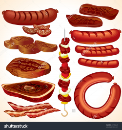 Grilled sausage clipart - Clipground