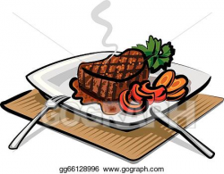 Vector Art - Grilled beef steak. Clipart Drawing gg66128996 ...