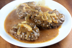 Hamburger Steak with Gravy Recipe | BlogChef.net