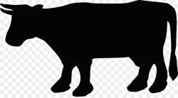 Beef cattle Silhouette Clip art - Cow Silhouette png download - 1000 ...