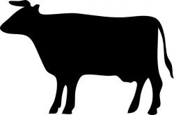Cow Silhouette clip art Free vector in Open office drawing svg ...