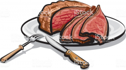 Download steak on a plate clipart Roast beef Beef plate Clip ...