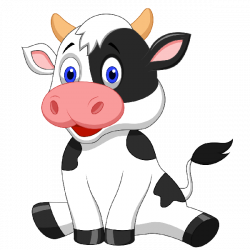 Funny Farmyard Cows Clip Art Images Are On A Transparent Background ...