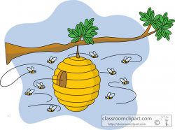 Bee clipart bee home - Pencil and in color bee clipart bee home