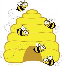 Clip art frames with bumble bees on white background page - Clipartix