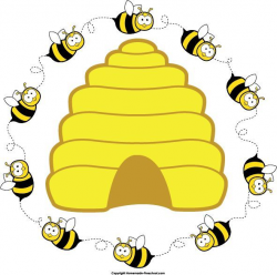 Preschool bee home free clipart bee clipart beehive bee circle 2 ...