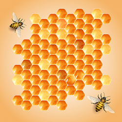 Vector Background Bee Hive, Yellow, Honeycomb, Honey Background ...