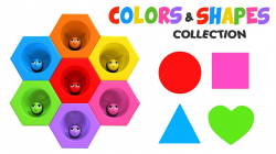 Learn Colors with Preschool Toy Bees and Beehive - Shapes & Colors ...