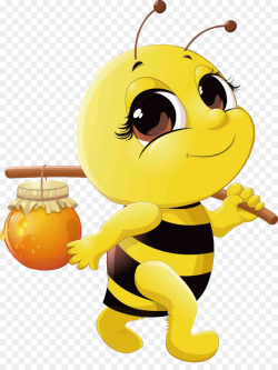 Honey bee Cartoon Clip art - Pick honey bees png download - 1024 ...