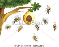 Beehive In Tree Clipart | Letters Example