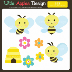 Bee Clip Art / Bee Clipart / Bumble Bee Clipart / Bumble Bee