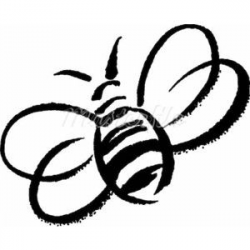 A black and white drawing of a bumblebee - Polyvore | ART PROJCTS ...