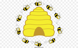 Beehive Honey bee Clip art - hive clipart png download - 560*556 ...