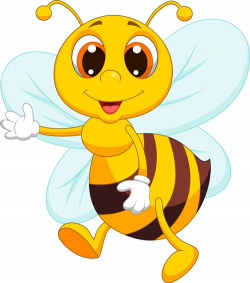 Cute bee cartoon vector illustration 12 | Méhecske | Pinterest ...