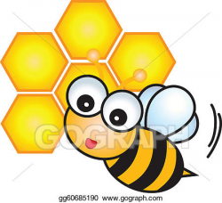 Vector Illustration - Bee cartoon character. EPS Clipart gg60685190 ...