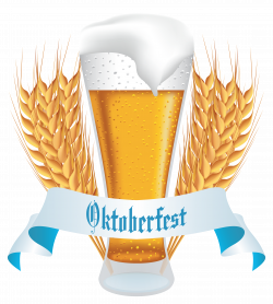 Oktoberfest Beer with Wheat Banner PNG Clipart Image | Gallery ...