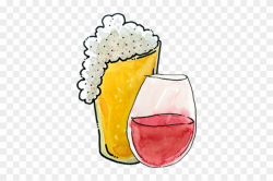 Wine And Beer Clipart, HD Png Download - 640x480 (#6071412 ...