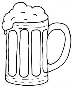 Unique Beer Clipart Black and White Design - Digital Clipart Collection